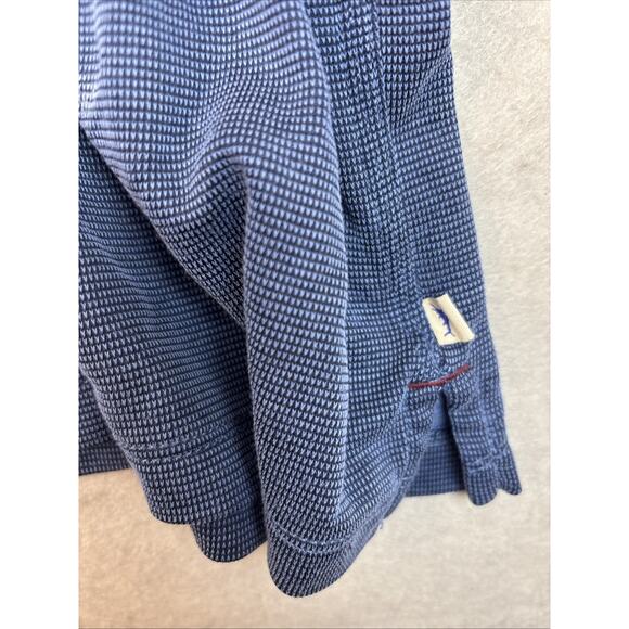 Tommy Bahama Polo Shirt Mens XL Navy Blue Short Sleeve Collared Logo Modal Blend - Picture 3 of 6